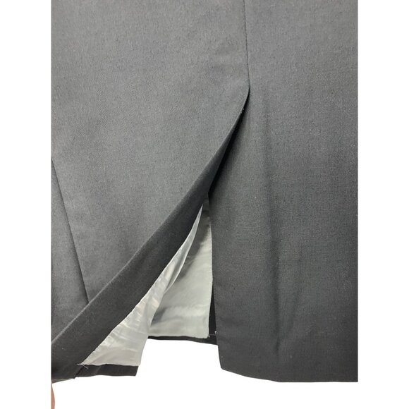 Bellagio Mens Black Tuxedo Suit 2-Piece 44L / 39W Wool Blend Wedding Prom 8077 - Picture 11 of 14